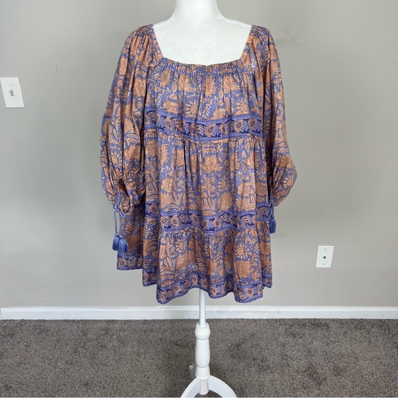 CLEOBELLA HATTIE MINI DRESS IN PURPLE SIZE XS 100% COTTON - Picture 7 of 13